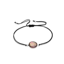 Load image into Gallery viewer, Bracelet braided with Freshwater Pearl and 4 small silver pearls.
