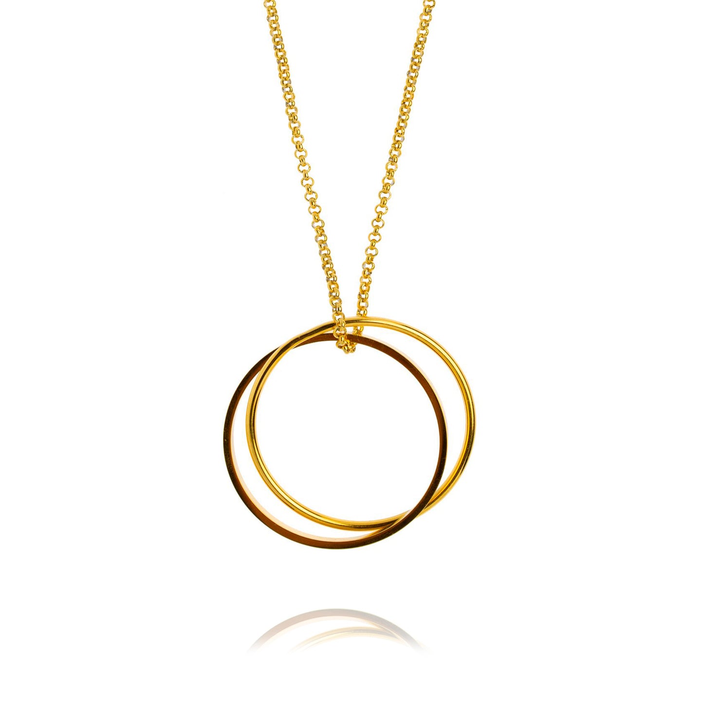Classic circle necklace – long