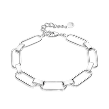 Load image into Gallery viewer, Sterling silver bracelet with wide links

