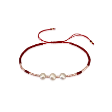 Load image into Gallery viewer, Gina red Bracelet – Freshwater Pearls
