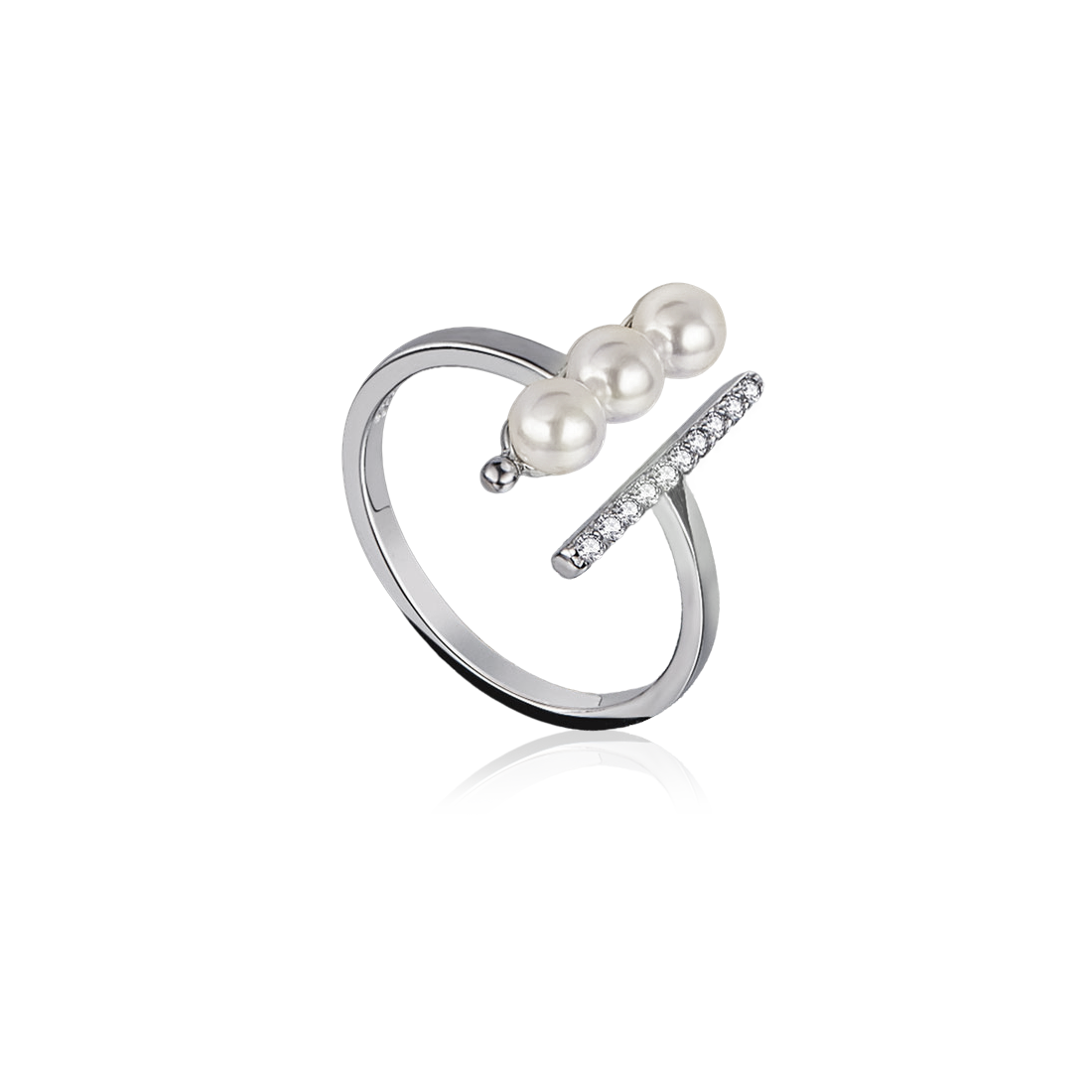 Sabrina Ring – Silver with Freshwater Pearls