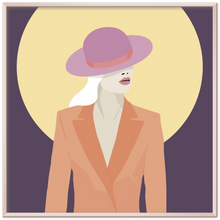 Load image into Gallery viewer, CoolCats 3 - Purple - Orange - Art print
