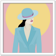 Load image into Gallery viewer, CoolCats 3 - Pink - Turquoise - Art print
