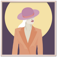 Load image into Gallery viewer, CoolCats 3 - Purple - Orange - Art print
